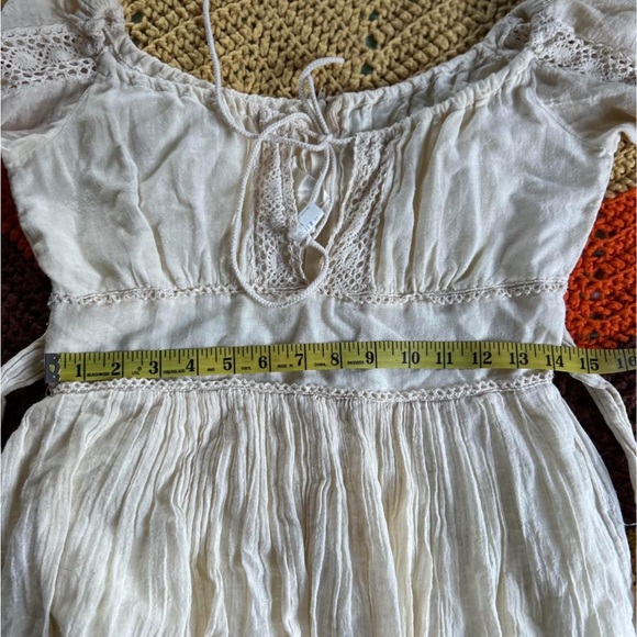 Gunne Sax drawstring gauze maxi dress - Picture 8 of 8